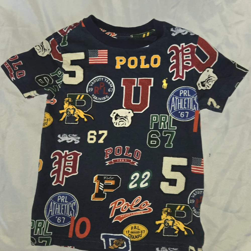 Ralph Lauren Polo Kids' Boy's Collegiate Navy Graphic Tee